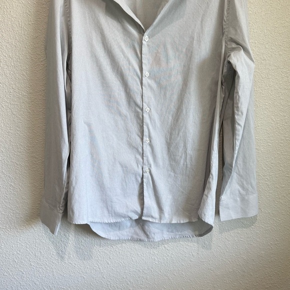 Ministry of Supply Shirt Mens Large Light Grey Long Sleeve Button Down Casual - Picture 4 of 10